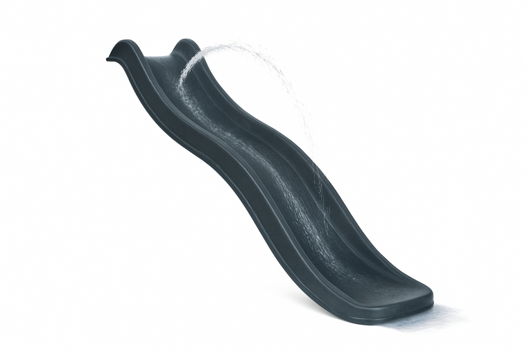 Houten Speeltoestel Irma groot met antraciet glijbaan