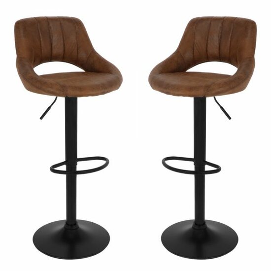 Barkruk industrial donkerbruin