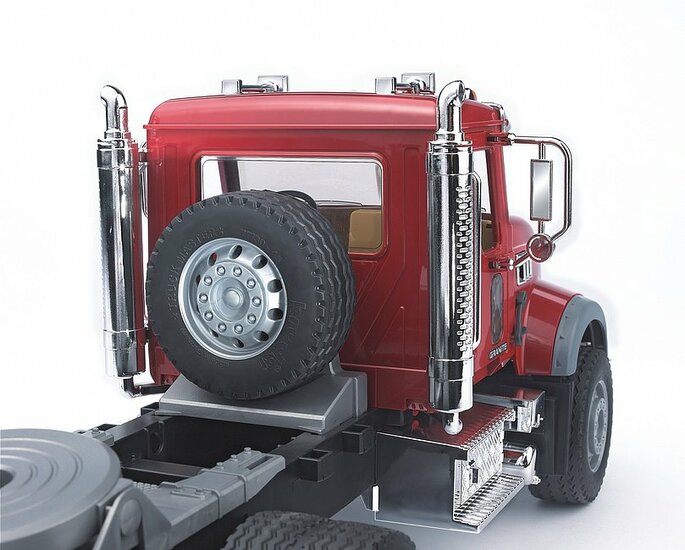 Bruder Mack Granite Met Dieplader En Jcb 4Cx Baggerlader 1:16