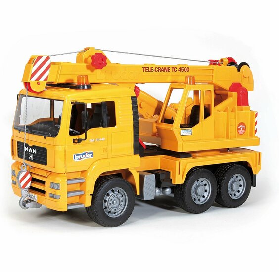 Bruder MAN Kranwagen mit Teleskopkran, 42,5 cm, Ma&szlig;stab 1:16