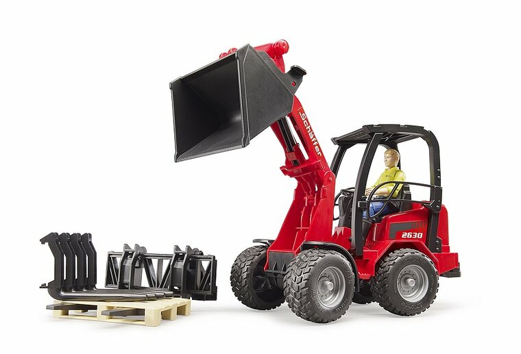 Bruder Schaeffer Compact Loader 2034 Met Figuur En Accessoires