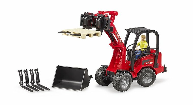 Bruder Schaeffer Compact Loader 2034 Met Figuur En Accessoires