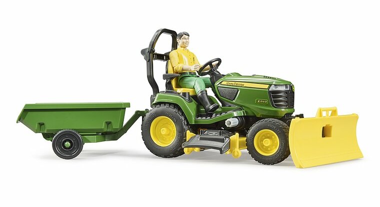 Bruder Bworld John Deere Zitmaaier Met Aanhanger