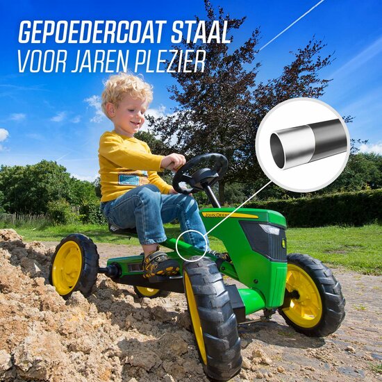 Skelter Berg Buzzy John Deere groen/geel