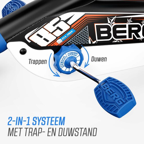 Skelter Berg Buzzy Nitro 2-In-1oranje/blauw/zwart