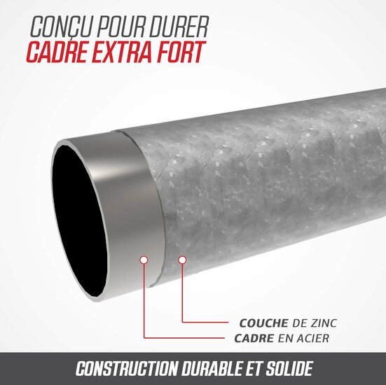 BERG Elite InGround 330 Grijs + Safety Net Deluxe