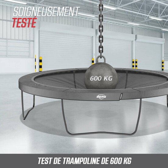 BERG Elite InGround 330 Grijs + Safety Net Deluxe
