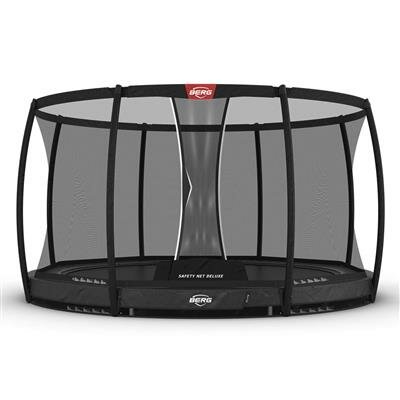 BERG Elite InGround 380 Grijs + Safety Net Deluxe