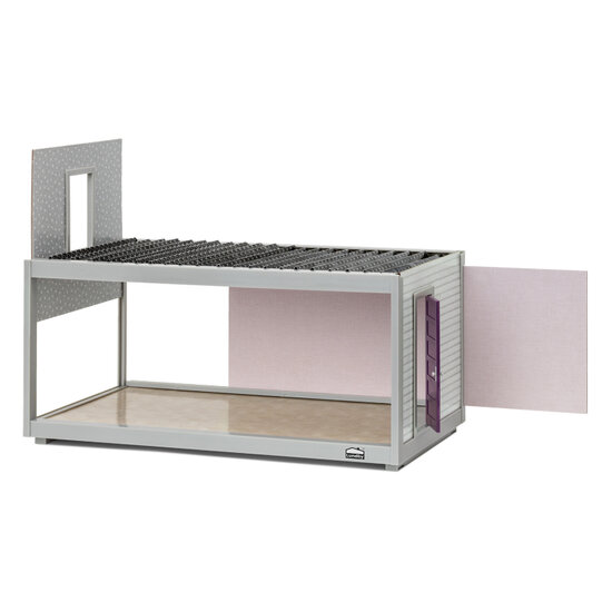 Lundby uitbreidingsmodule 44cm met verwisselbare wanden (grijs)