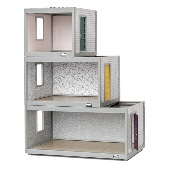 Lundby uitbreidingsmodule 44cm met verwisselbare wanden (grijs)