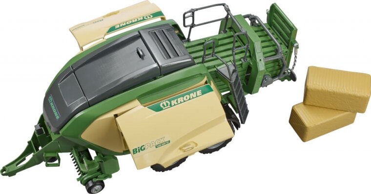 Krone Big Pack Gro&szlig;ballenpresse 1:16 mit 2 Heuballen von Bruder