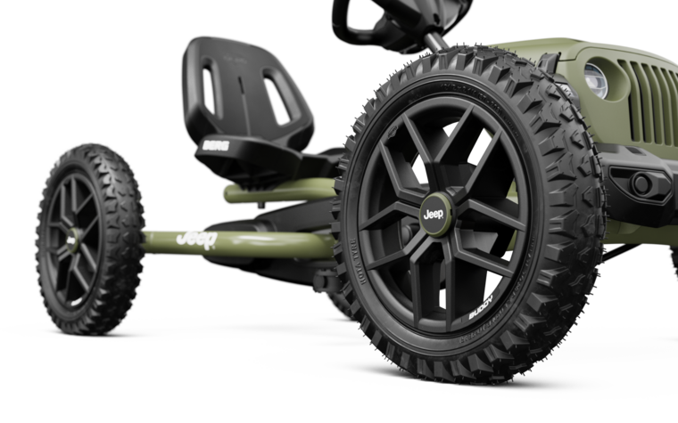 Skelter met BFR-systeem Berg Buddy Jeep Wrangler groen 3-8 jaar