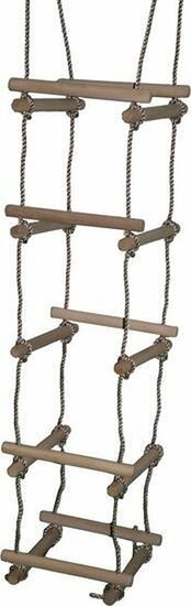 Touwladder 4-Zijden Pp Touw Met 5 Houten Sporten (&Oslash;3,5X40Cm)