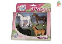 Kids Globe Horses Set mit 4 Pferden 1:32