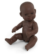 MINILAND BABYPOP OHNE KLEIDUNG AFRIKANISCHER JUNGE 32CM