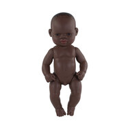 MINILAND BABYPOP OHNE KLEIDUNG AFRIKANISCHER JUNGE 32CM