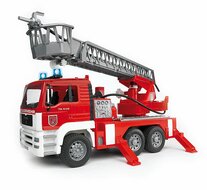 MAN TGA Feuerwehr mit Drehleiter, Wasserpumpe und Light and Sound Module (Trucks) inkl. Batterie