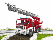 MAN TGA Feuerwehr mit Drehleiter, Wasserpumpe und Light and Sound Module (Trucks) inkl. Batterie