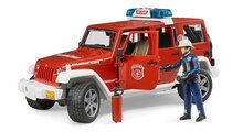 Bruder Jeep Wrangler Unlimited Rubicon Feuerwehrfahrzeug mit Feuerwehrmann