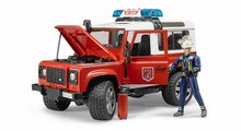 Land Rover Defender Station Wagon Feuerwehr-Einsatzfahrzeug mit Feuerwehrmann inkl. Feuerl&ouml;scher