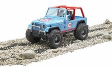 Bruder Jeep Cross Country Racer blau mit Rennfahrer