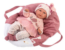 Llorens Puppe Mimi mit rosa Tragetuch - 42 cm