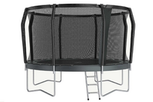 Akrobat Orbit PRO Above ground Trampolin 430 Anthrazit, inkl. Sicherheitsnetz