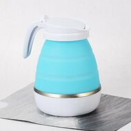 TeaTime zusammenklappbarer Wasserkocher blau