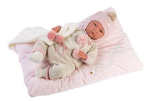 Llorens Puppe Reborn rosa Kopfkissen 42cm