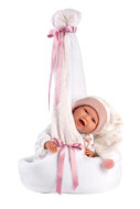 Llorens Pop Mimi Smiles Tragetasche Rosa Storch 42 cm