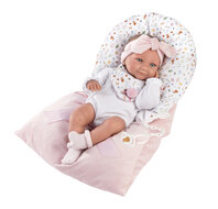 Llorens Puppe Tina mit rosa Schlafsack - 40 cm