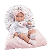 Llorens Puppe Tina mit rosa Schlafsack - 40 cm