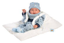 Llorens Puppe Nico mit blauem Outfit - 40cm