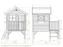 Spielhaus aus Holz Funny L - Prestige Garden