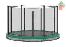 Trampolin AKROBAT ORBIT INGROUND 244 (8ft) Gr&uuml;n, inklusive Sicherheitsnetz