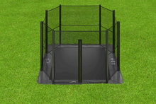 Akrobat Primus Flat to the ground Trampolin 380x250 Anthrazit