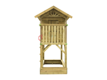 Holzspielhaus Baumhütte mit Sandkasten - Prestige Garden