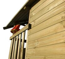 Prestige Garden Holzspielhaus mit anthrazitfarbener Rutsche - Amsterdam