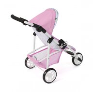 Puppenbuggy Jogging Lola (Blumen weiß/rosa)