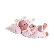 Puppe Antonio Juan Luca mit Teddybär-Pyjama 42cm