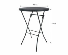 Stehtisch schwarz 80 cm pro Stück