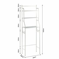 Alora WC-Aufbewahrungsregal Nancy Weiß