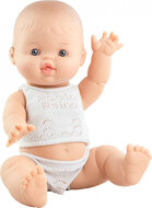 Paola Reina Gordi Babypop Blank Junge mit Unterwäsche 34cm
