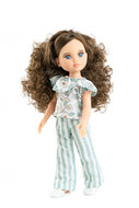 Paola Reina Pop Amigas Carmen donkerbr.krull.(32cm)
