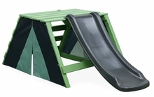 SwingKing Speeltoestel Charlie + 1,2 meter Glijbaan &ndash; Compact Houten Speeltoestel voor Kinderen