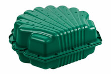 Zandbak Schelp Groen - Kunststof - Met Deksel - 87x78 cm