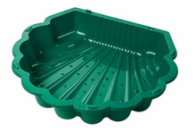 Zandbak Schelp Groen - Kunststof - Met Deksel - 87x78 cm