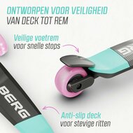 BERG Nexo Step - Opvouwbaar LED Verlichting - Mint/Roze 6+ Jaar