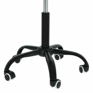 Zadelkruk Zwart - Met Rugleuning - Verstelbaar - Werkstoel