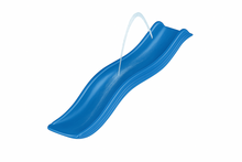 Houten Speeltoestel Maria met blauwe glijbaan